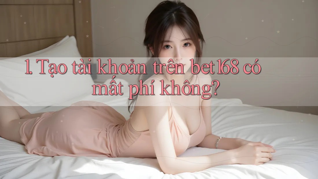 1. Tạo tài khoản trên bet168 có mất phí không?