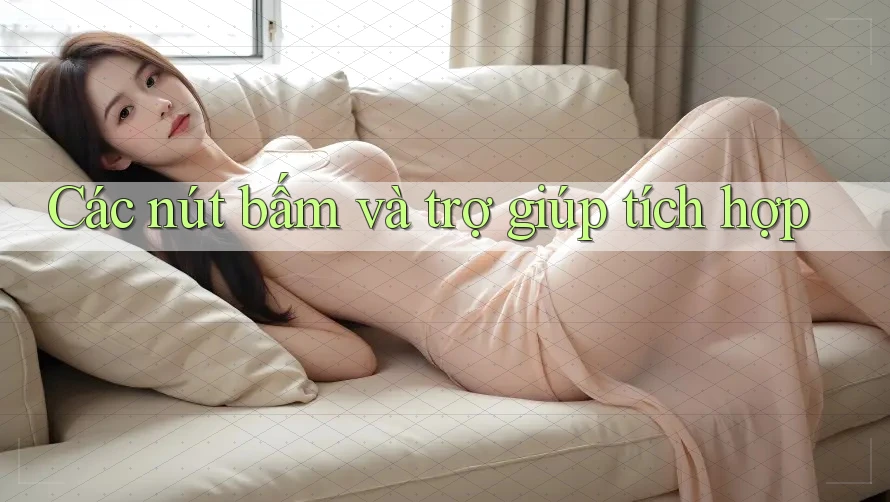 Các nút bấm và trợ giúp tích hợp Các nút bấm và trợ giúp tích hợp