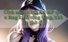 Cách nào (2026) Bet168 qua lăng kính cộng đồng, không chờ đợi