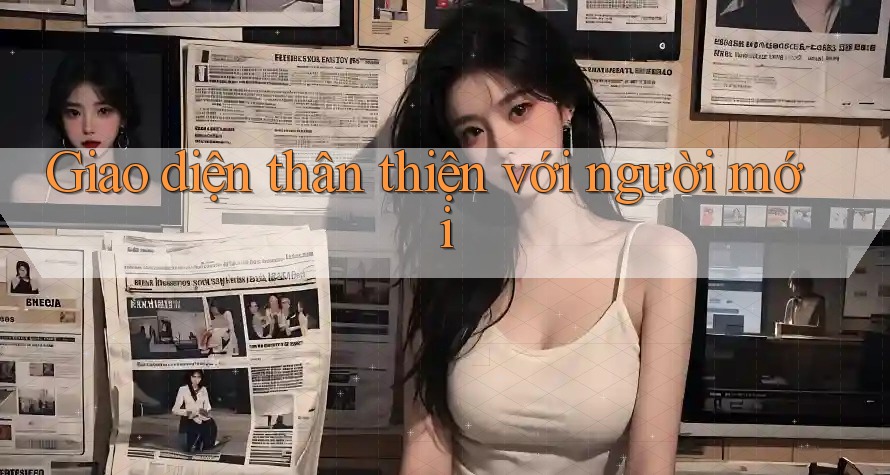 Giao diện thân thiện với người mới