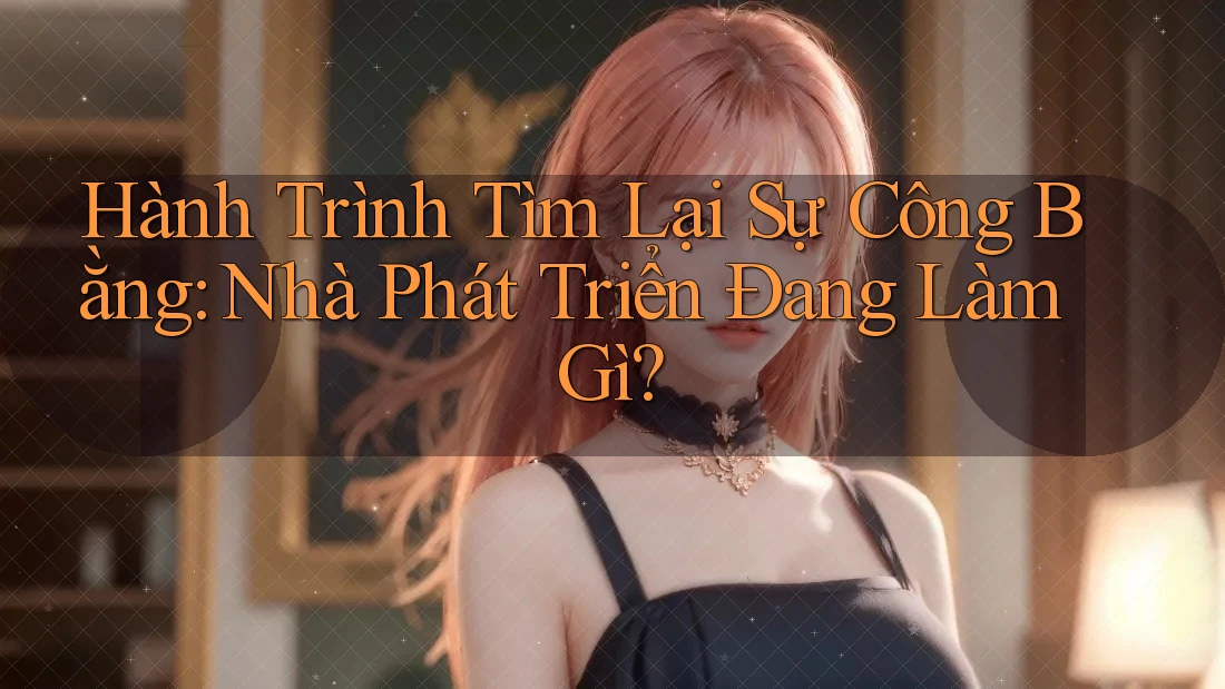 Hành Trình Tìm Lại Sự Công Bằng: Nhà Phát Triển Đang Làm Gì?