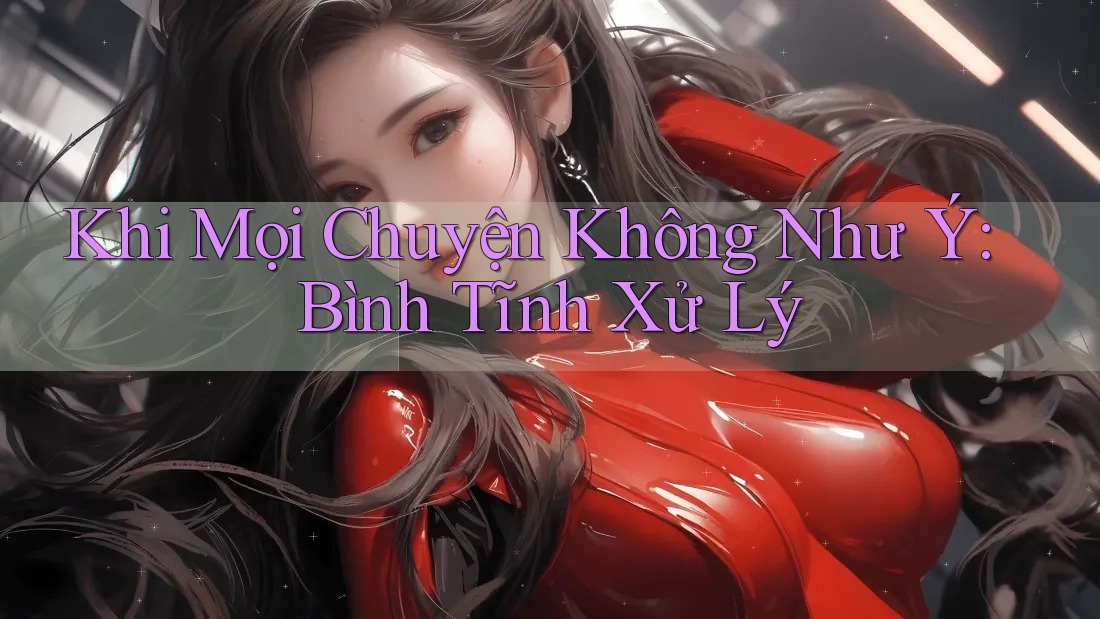 Khi Mọi Chuyện Không Như Ý: Bình Tĩnh Xử Lý Khi Mọi Chuyện Không Như Ý: Bình Tĩnh Xử Lý